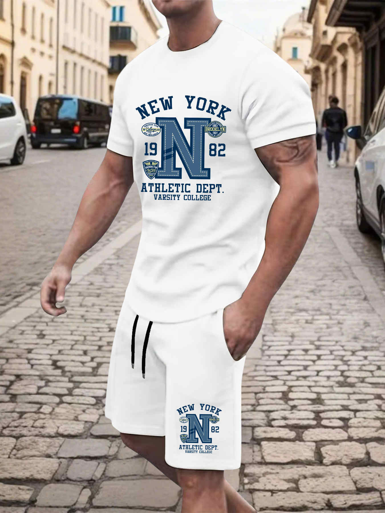 Street Fashion New York 2025 - 2025 신상 여름 남성 세트 고품질