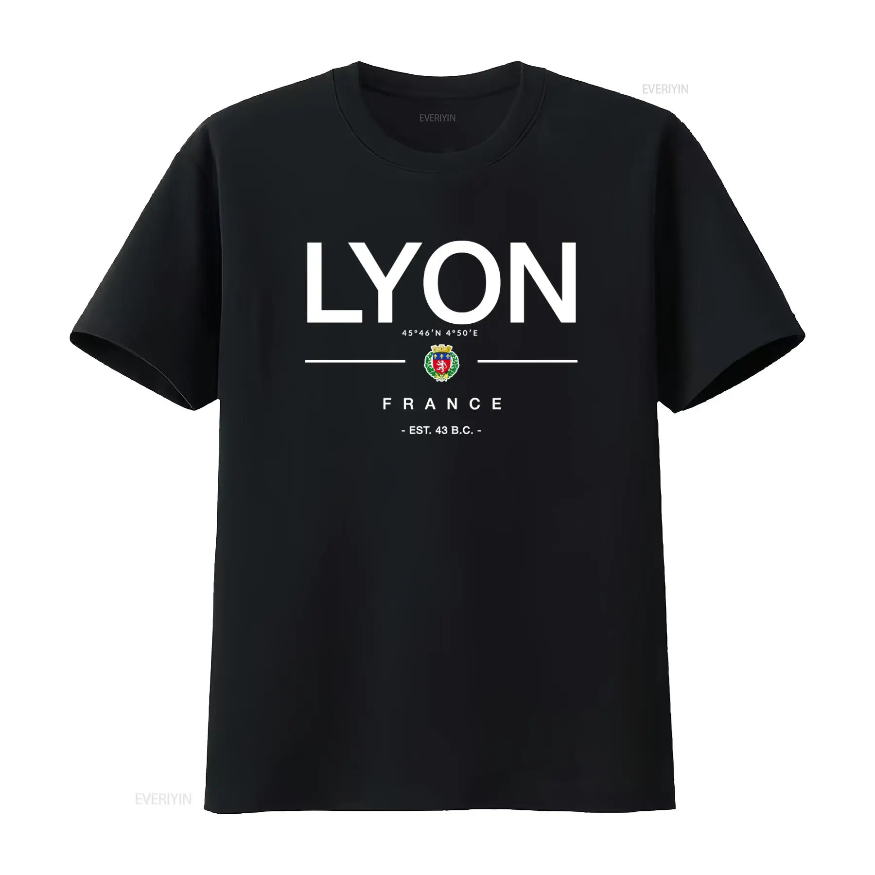 French Street Fashion - 리옹 프랑스 티셔츠 휴가복 기념품 저지