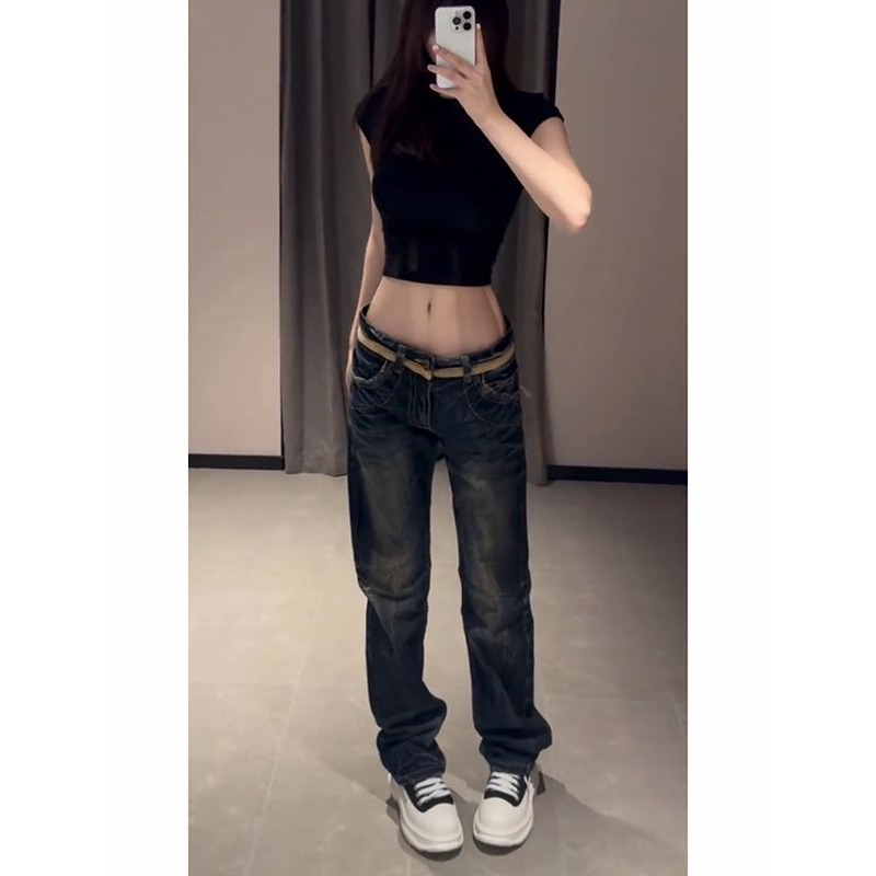 한국 리뷰 많은 바지 하라주쿠 패션 자수 청바지 여성  - Street Fashion Reviews 리뷰 및 가격