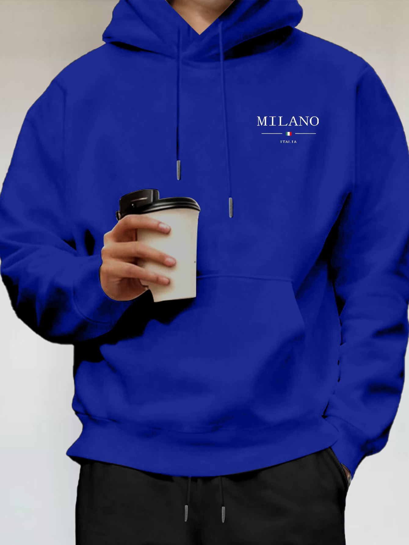 미니멀리스트 패션 밀라노 레터 프린트 남성 후드티 데일 - Street Fashion In Milan 리뷰 및 가격
