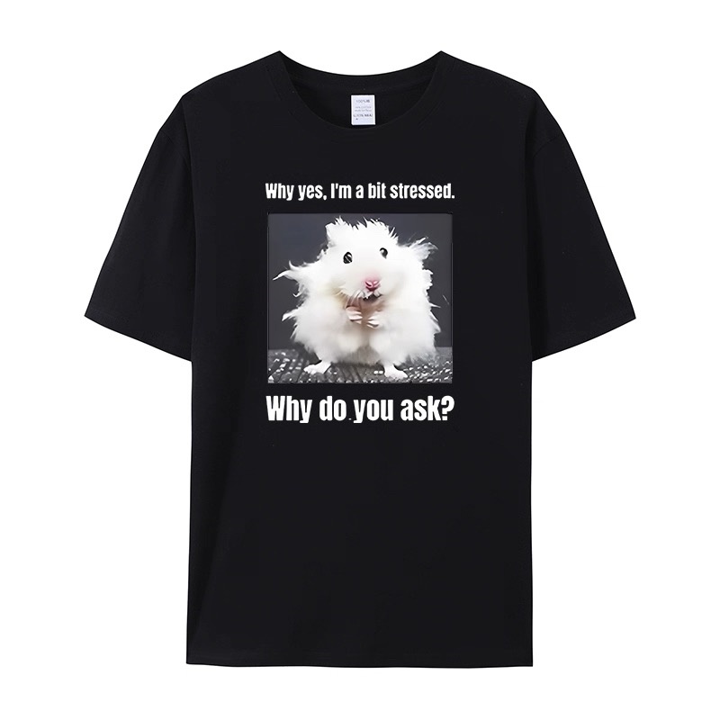 ZAZOMDE Funny Stressed Hamster - Street Style Fashion Quotes 리뷰 및 가격
