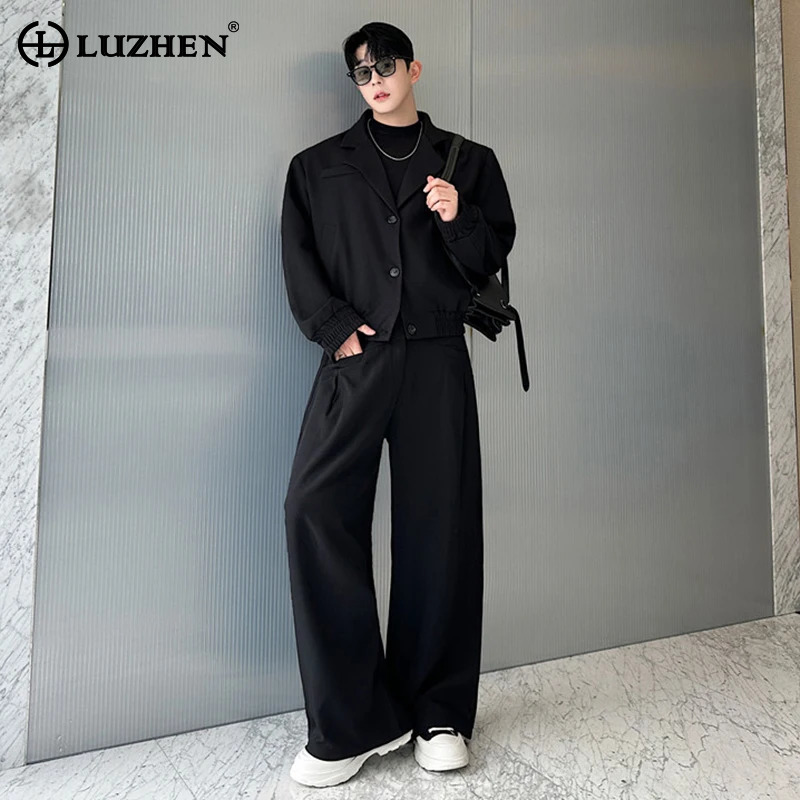 루젠 스프링 블레이저 넥 캐주얼 재킷 남성 패션 202 - Street Fashion China 리뷰 및 가격