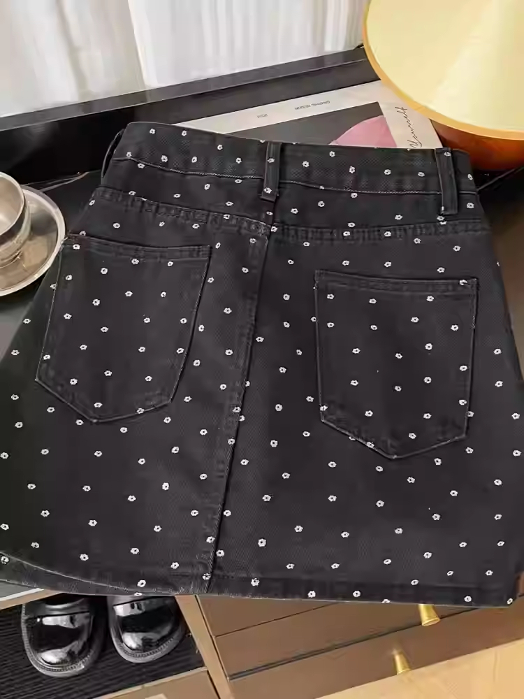 2025 가을 겨울 여성 한국 패션 A라인 미니 데님  - Street Fashion Denim 리뷰 및 가격
