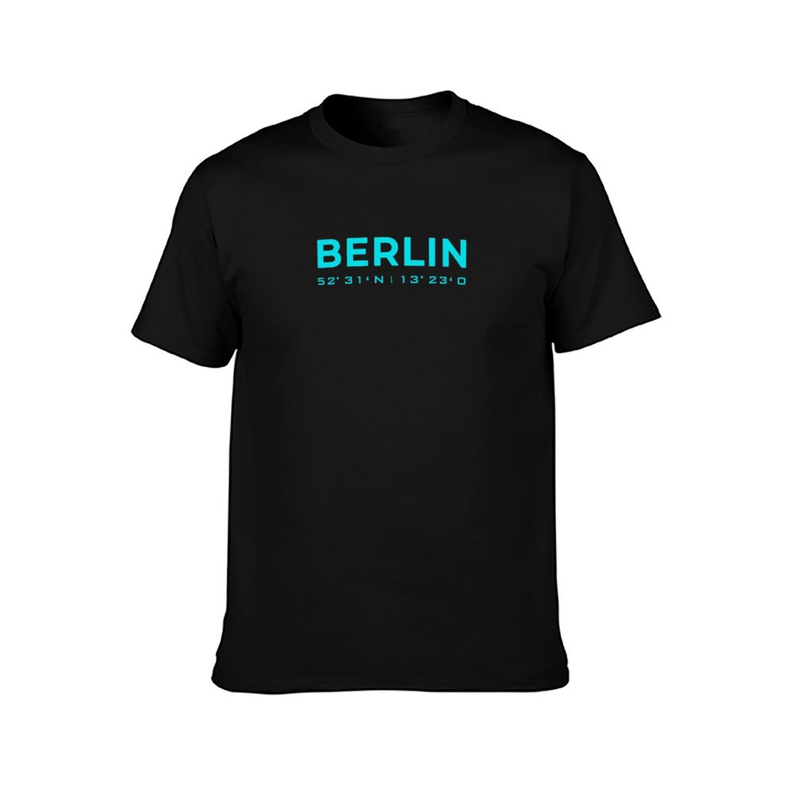 홈 베를린 좌표가 있는 블루 네온 디자인 티셔츠 스트리 - Street Fashion Berlin 리뷰 및 가격