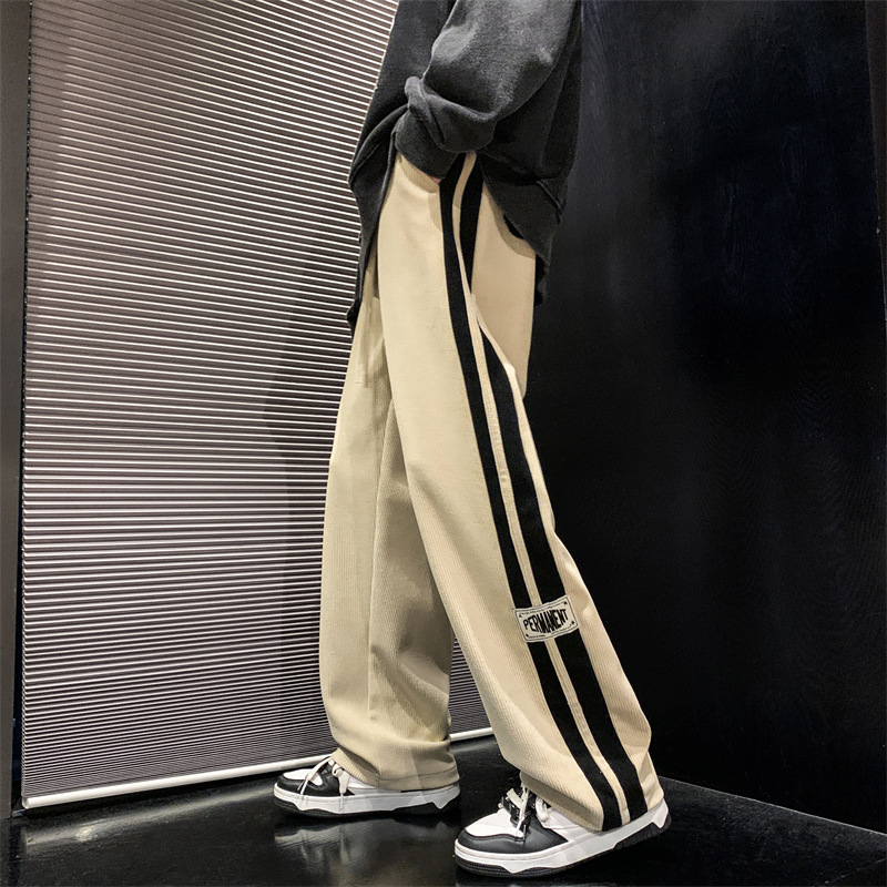 2024 남성 캐주얼 바지 코듀로이 한국 스타일 루즈  - Street Fashion In Korea 리뷰 및 가격