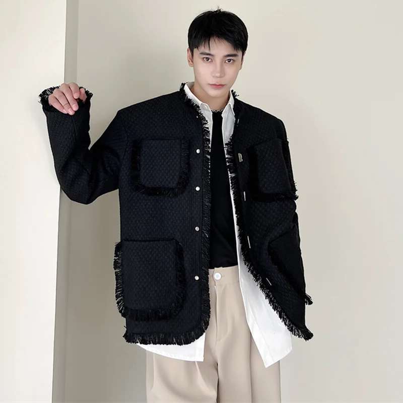루젠 오리지널 포켓 엘레강트 버 디자인 스트리트 재킷  - Street Fashion Reviews 리뷰 및 가격